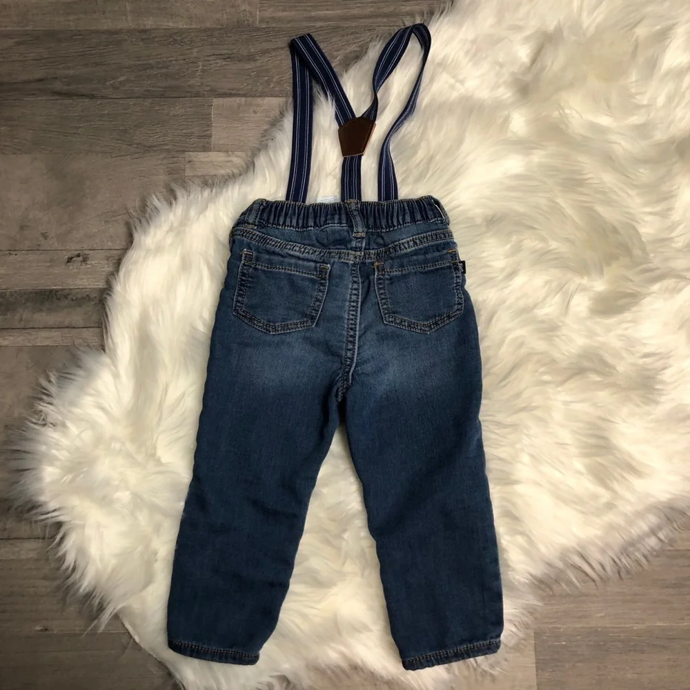 Oshkosh b’gosh Derby Wash Suspender Jeans 18M